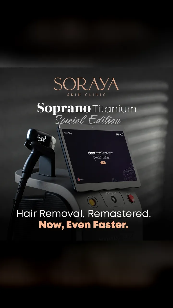 Alma Soprano Titanium Special Edition laser hair removal device at Soraya Skin Clinic Melbourne